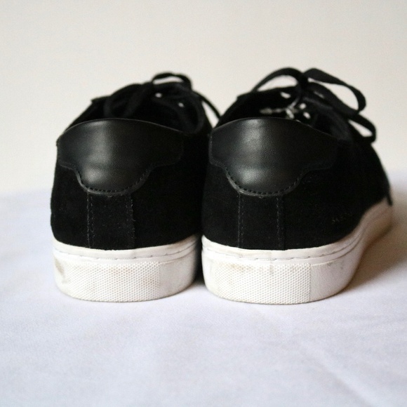 SKECHERS Street Los Angelis Black Suede Sneakers Lace Up Men's Size 8.5 Skate - Picture 7 of 11